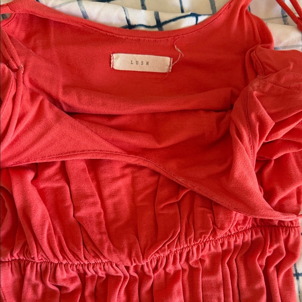 Lush Salmon Pink‎ Maxi Dress | S